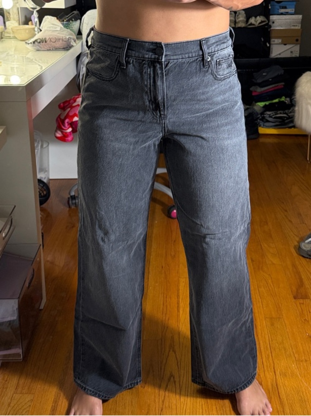 American Eagle Outfitters Women's Black Wash Bootcut Jeans